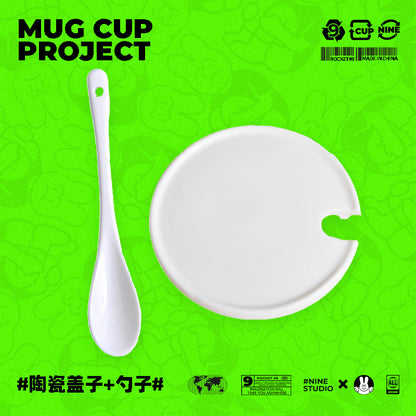 Genshin Impact Comic Style Cute Character Ceramics Mug - Baizhu - Teyvat Tavern - Genshin Merch