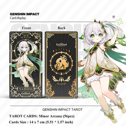 56Pcs Genshin Impact Character Tarot Cards - Teyvat Tavern - Genshin Merch
