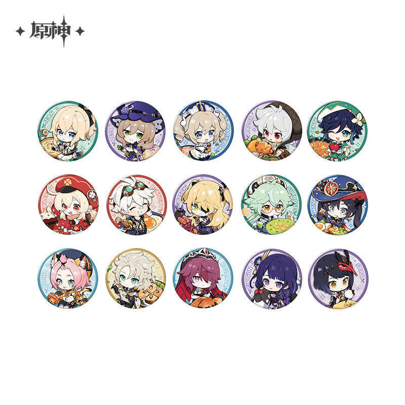 [OFFICIAL] Delicious Party Series Character Badge - Teyvat Tavern - Genshin Impact & Honkai Star Rail Merch