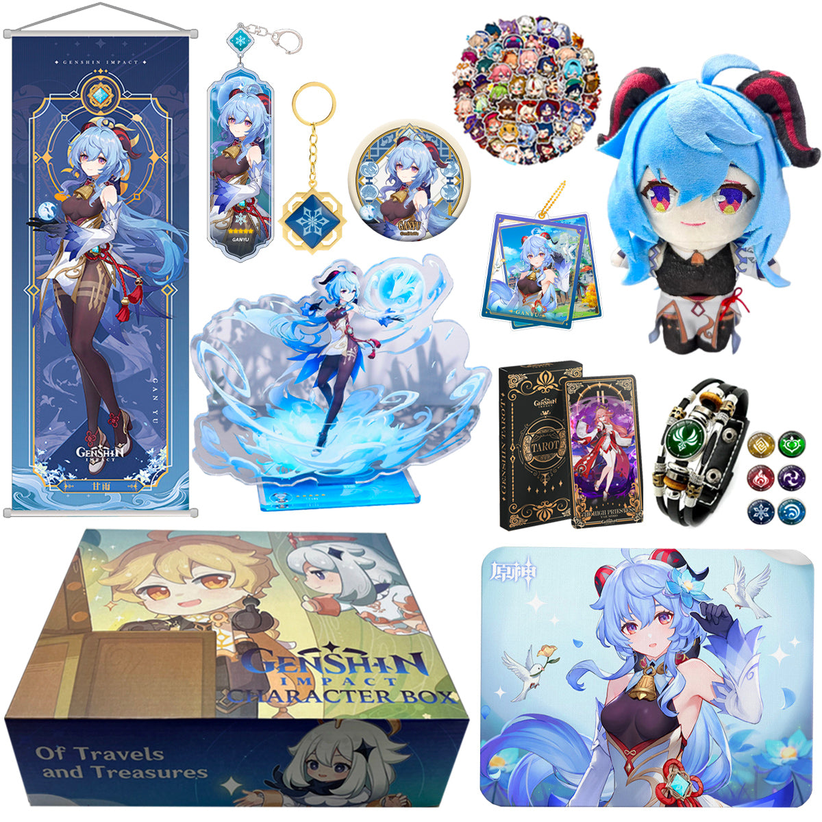 Genshin Impact Character Gift Box with Plush Toy - Teyvat Tavern - Genshin Merch