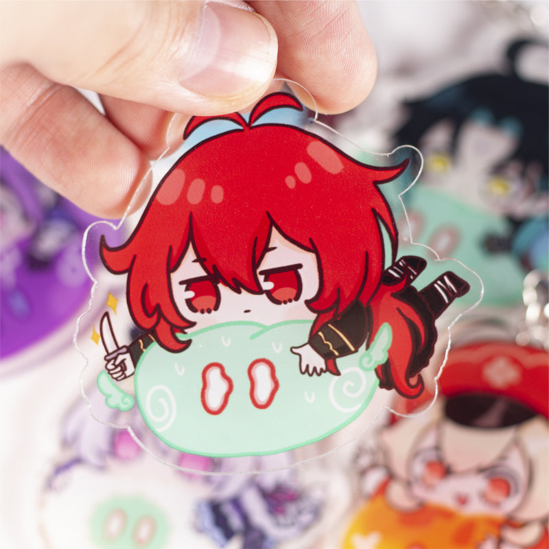 Genshin Impact Character Chibi Keychain "Slime Go" - Teyvat Tavern - Genshin Impact & Honkai Star Rail Merch