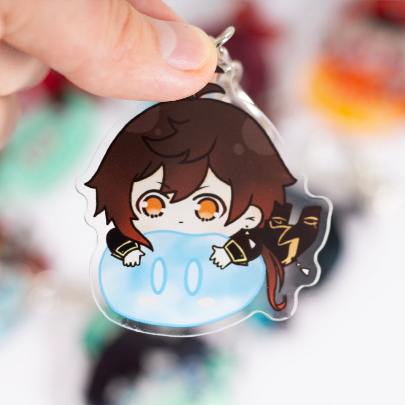 Genshin Impact Character Chibi Keychain "Slime Go" - Teyvat Tavern - Genshin Impact & Honkai Star Rail Merch