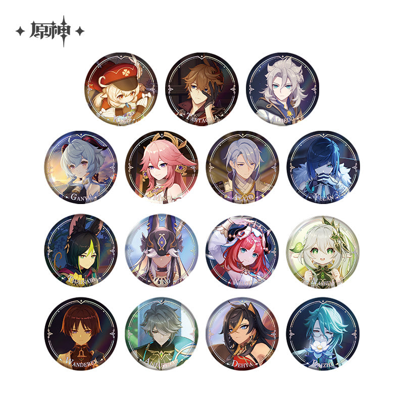 [OFFICIAL] Genshin Impact Character PV Series Badge - Teyvat Tavern - Genshin Impact & Honkai Star Rail Merch