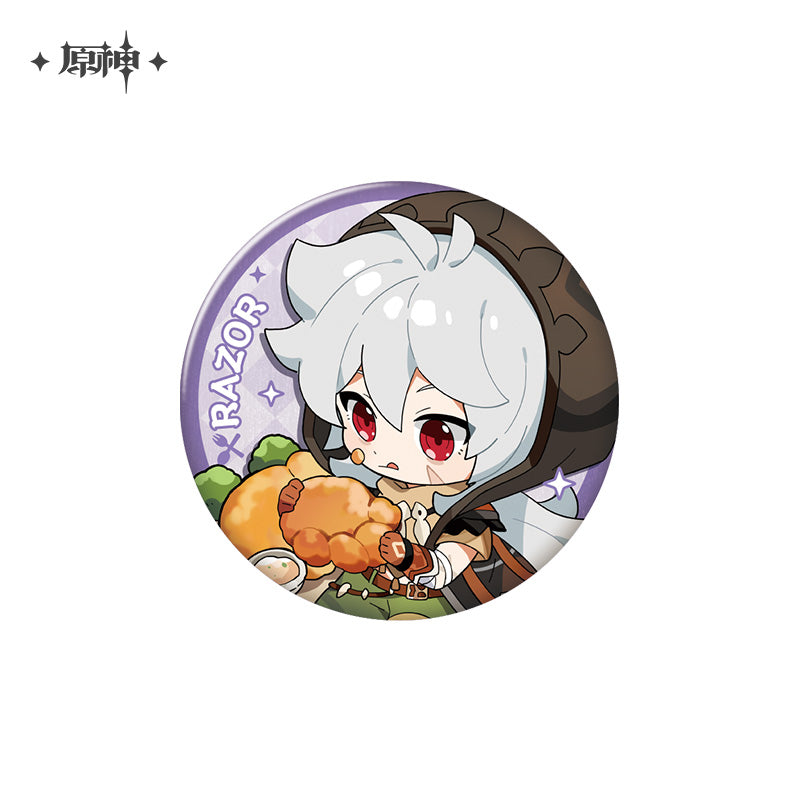 [OFFICIAL] Delicious Party Series Character Badge - Teyvat Tavern - Genshin Impact & Honkai Star Rail Merch
