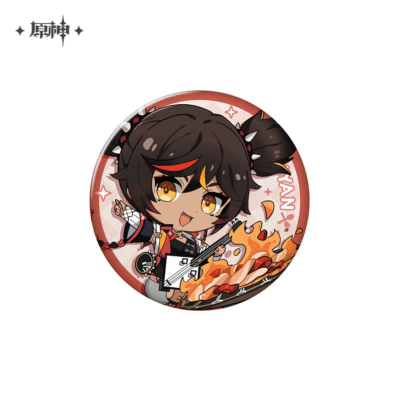 [OFFICIAL] Delicious Party Series Character Badge - Teyvat Tavern - Genshin Merch