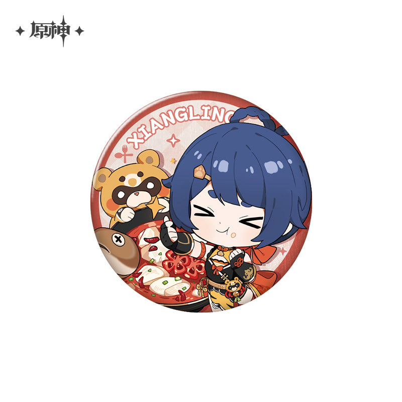 [OFFICIAL] Delicious Party Series Character Badge - Teyvat Tavern - Genshin Merch