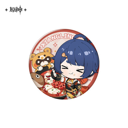 [OFFICIAL] Delicious Party Series Character Badge - Teyvat Tavern - Genshin Merch