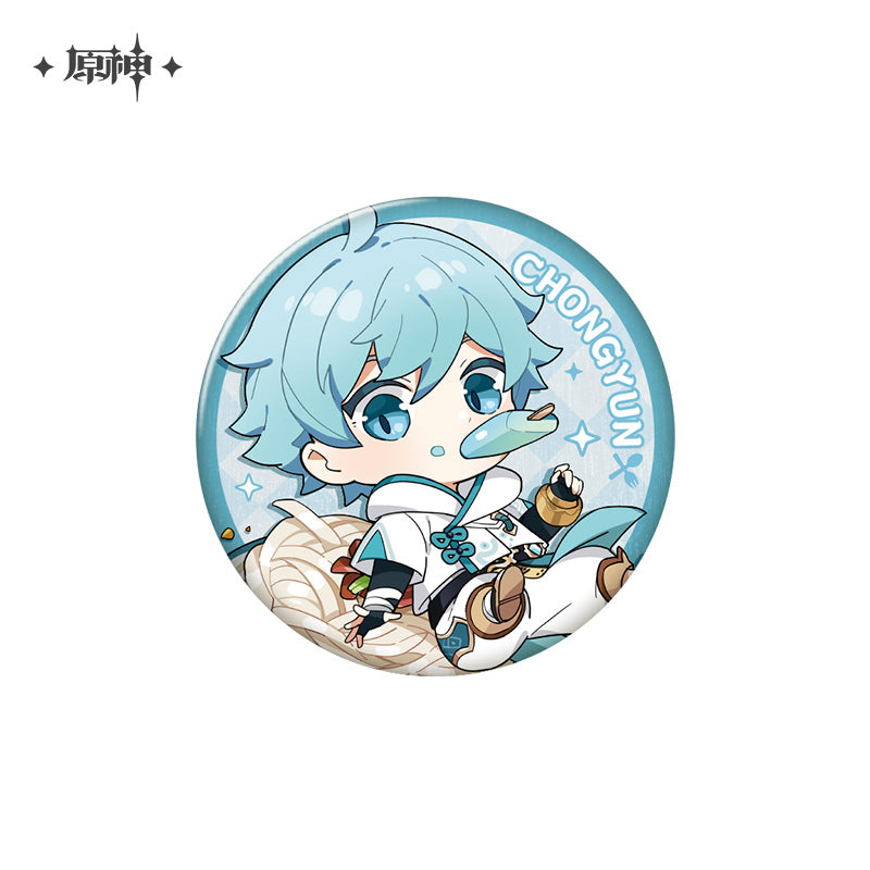 [OFFICIAL] Delicious Party Series Character Badge - Teyvat Tavern - Genshin Merch