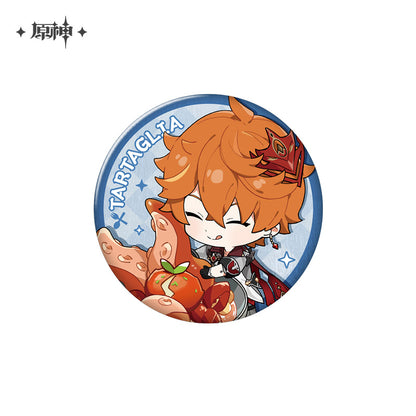 [OFFICIAL] Delicious Party Series Character Badge - Teyvat Tavern - Genshin Merch