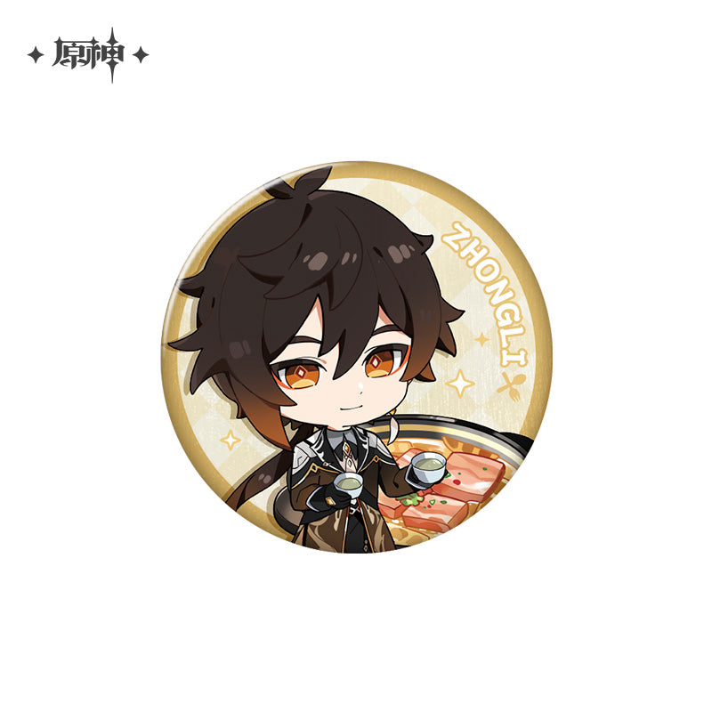 [OFFICIAL] Delicious Party Series Character Badge - Teyvat Tavern - Genshin Merch