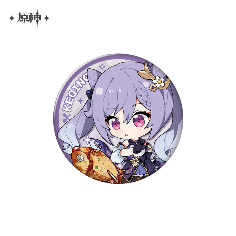 [OFFICIAL] Delicious Party Series Character Badge - Teyvat Tavern - Genshin Merch