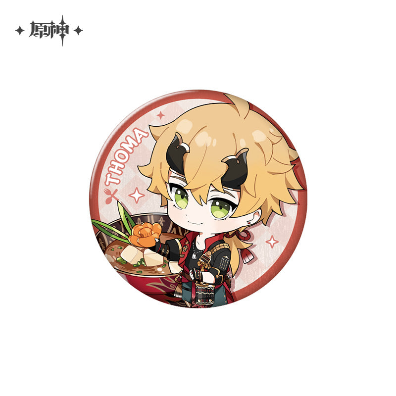 [OFFICIAL] Delicious Party Series Character Badge - Teyvat Tavern - Genshin Merch