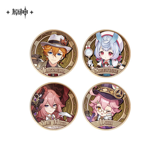 [OFFICIAL] FES2024 Protagonist Badge - Teyvat Tavern - Genshin Impact & Honkai Star Rail Merch