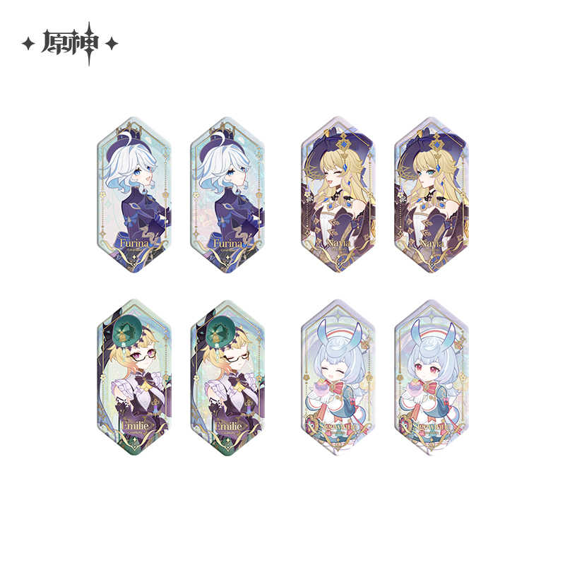 [OFFICIAL] Fragrant Fantasy Series Badge Stand Figure and Photo Card Scented Card Set - Teyvat Tavern - Genshin Impact & Honkai Star Rail Merch