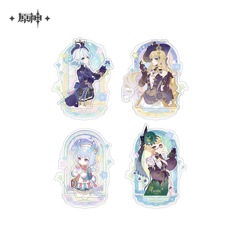 [OFFICIAL] Fragrant Fantasy Series Badge Stand Figure and Photo Card Scented Card Set - Teyvat Tavern - Genshin Impact & Honkai Star Rail Merch