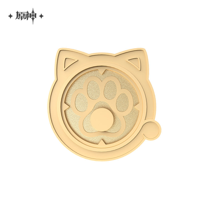 [OFFICIAL] Genius Invokation TCG Series Badge Cat's Paw Holder - Teyvat Tavern - Genshin Merch