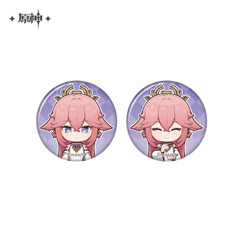 [OFFICIAL] Genshin Impact Happy Birthday Series Treasured Memories Character Mini Badge Set - Teyvat Tavern - Genshin Merch