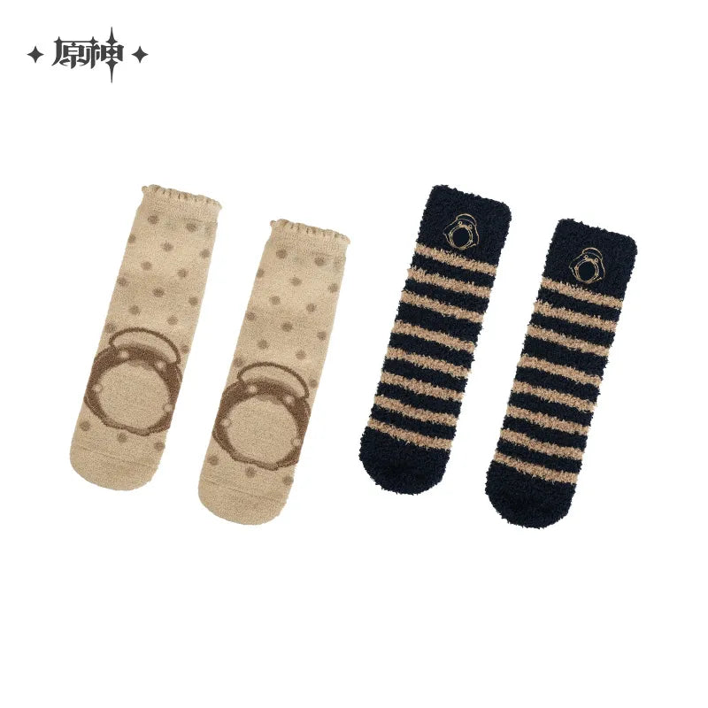 [OFFICIAL] Genshin Impact House of The Hearth Winter Series Home Plush Socks (2 Pack)