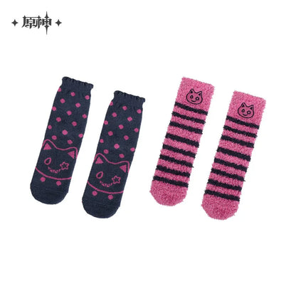 [OFFICIAL] Genshin Impact House of The Hearth Winter Series Home Plush Socks (2 Pack)