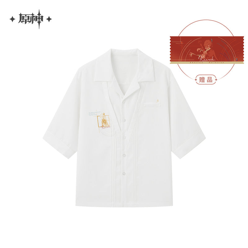 [OFFICIAL] Kaveh Impression Series - Short Sleeved Shirt - Teyvat Tavern - Genshin Impact & Honkai Star Rail Merch