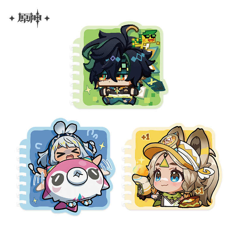 [OFFICIAL] Genshin Impact Natlan Character Cute Coil Notebook - Mualani, Kinich, Kachina - Teyvat Tavern - Genshin Impact & Honkai Star Rail Merch