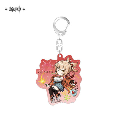 [OFFICIAL] Outing Party Theme Cute Character Badge and Keychain - Teyvat Tavern - Genshin Merch