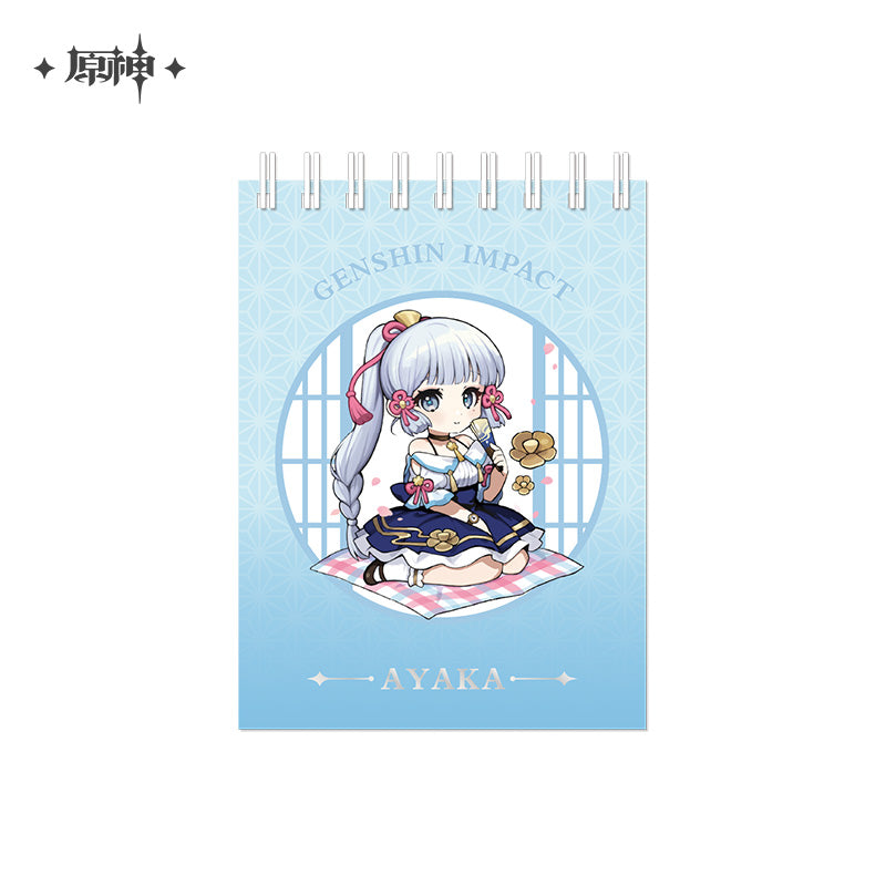 [OFFICIAL] Outing Party Theme Cute Character Notebook - Teyvat Tavern - Genshin Merch