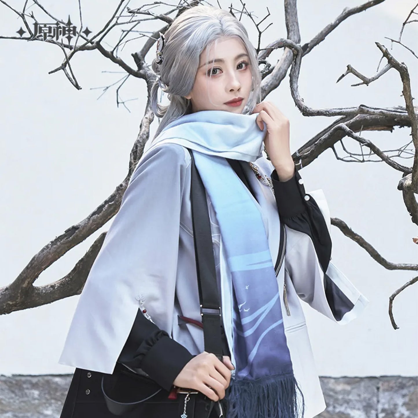 Genshin Impact Official Shenhe Impression Series Clothes and Accessories Scarf - Teyvatavern