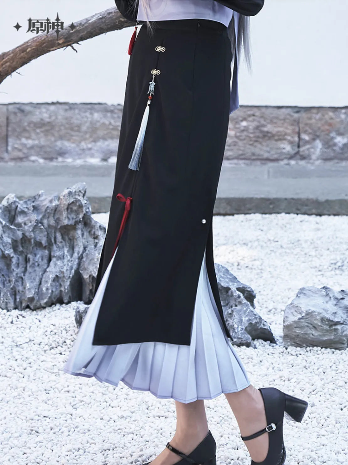 Genshin Impact Official Shenhe Impression Series Clothes and Accessories Midi Skirt - Teyvatavern