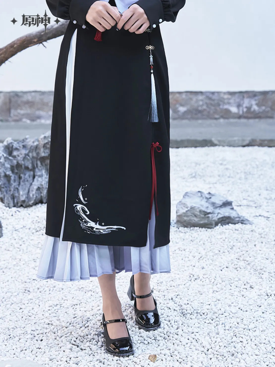 Genshin Impact Official Shenhe Impression Series Clothes and Accessories Midi Skirt - Teyvatavern