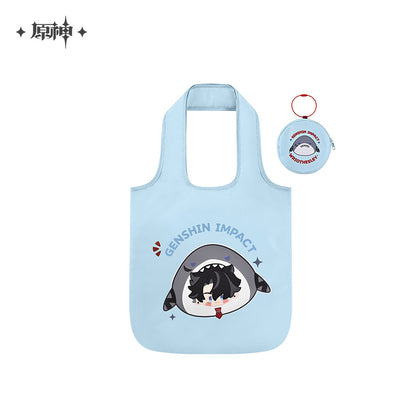 [OFFICIAL] Teyvat Zoo Series Folding Tote Bag With Coin Purse - Teyvat Tavern - Genshin Impact & Honkai Star Rail Merch