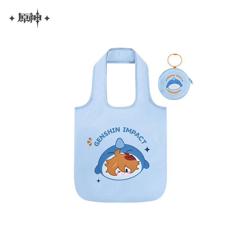 [OFFICIAL] Teyvat Zoo Series Folding Tote Bag With Coin Purse - Teyvat Tavern - Genshin Impact & Honkai Star Rail Merch