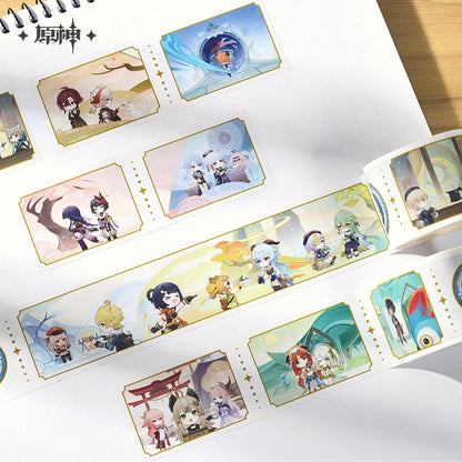 [OFFICIAL] Genshin Impact Traveling With The Stars Series Washi Tape - Teyvat Tavern - Genshin Merch