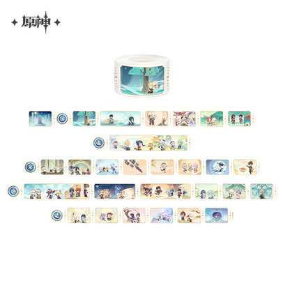 [OFFICIAL] Genshin Impact Traveling With The Stars Series Washi Tape - Teyvat Tavern - Genshin Merch