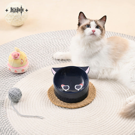 [OFFICIAL] Wanderer Fairytale Cat Series Household Ceramic Pet Bowl - Teyvat Tavern - Genshin Impact & Honkai Star Rail Merch