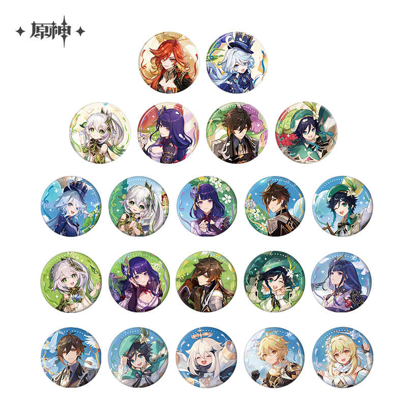 [OFFICIAL] Genshin Impact Anniversary Celebration Series Badges - Teyvat Tavern - Genshin Impact & Honkai Star Rail Merch