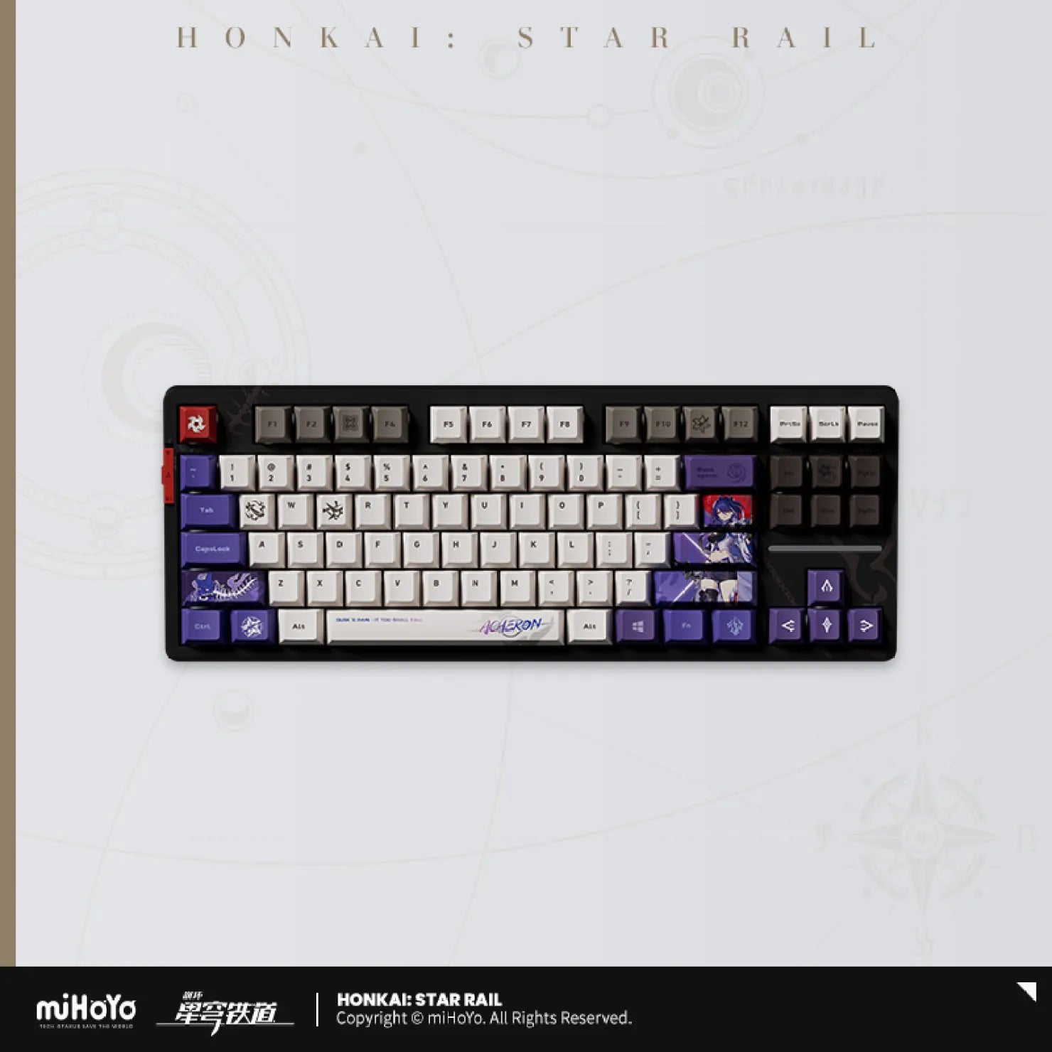 [OFFICIAL] Honkai Star Rail Acheron RGB Backlit Mechanical Keyboard - Teyvat Tavern - Genshin Impact & Honkai Star Rail & 3Z Merch