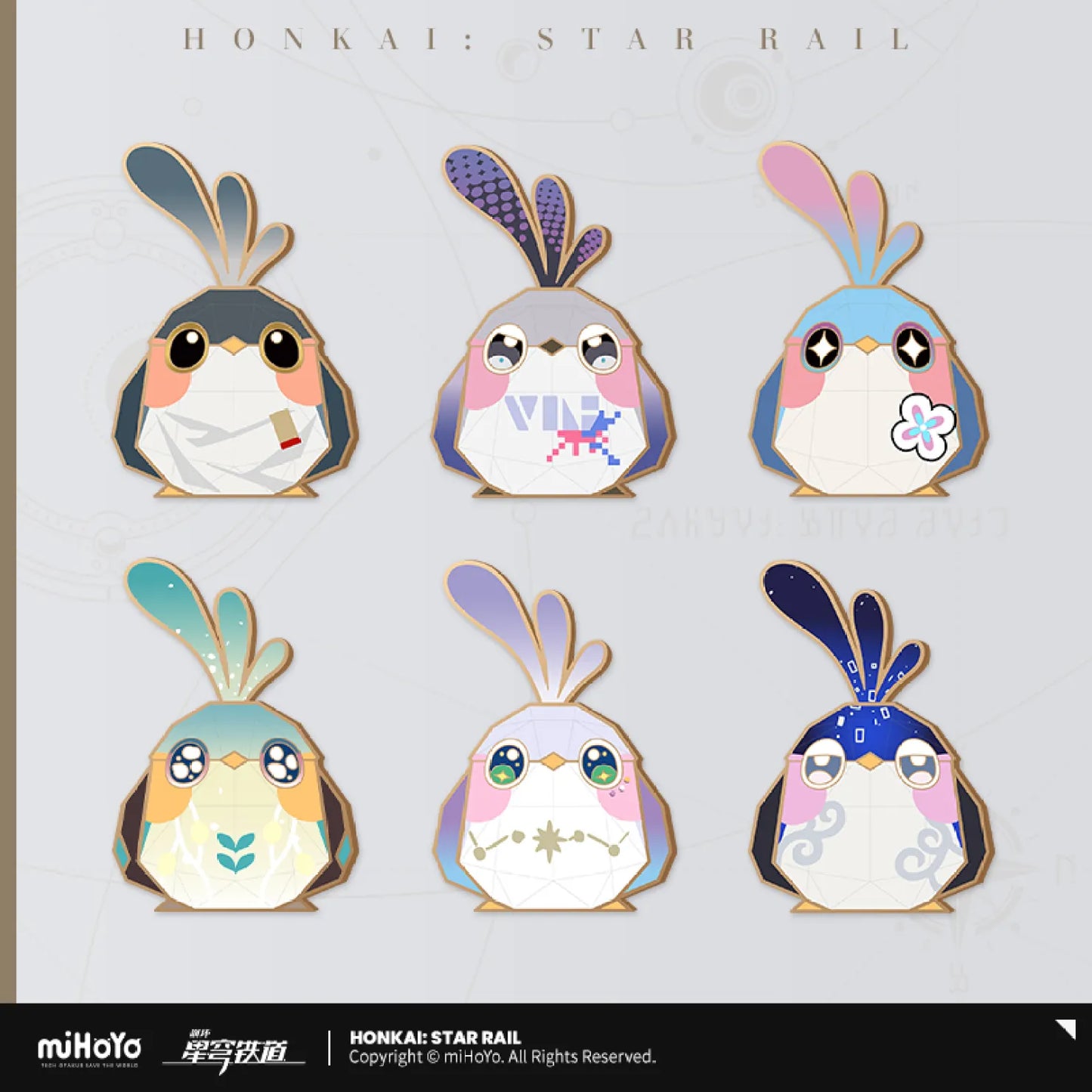 [OFFICIAL] Honkai Star Rail Character Origami Birds Metal Bookmark - Teyvat Tavern - Genshin Impact & Honkai Star Rail & 3Z Merch