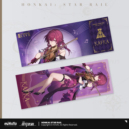 [OFFICIAL] Star Rail LIVE Series Collectable Laser Ticket - Teyvat Tavern - Genshin Impact & Honkai Star Rail Merch