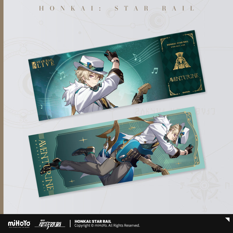 [OFFICIAL] Star Rail LIVE Series Collectable Laser Ticket - Teyvat Tavern - Genshin Impact & Honkai Star Rail Merch