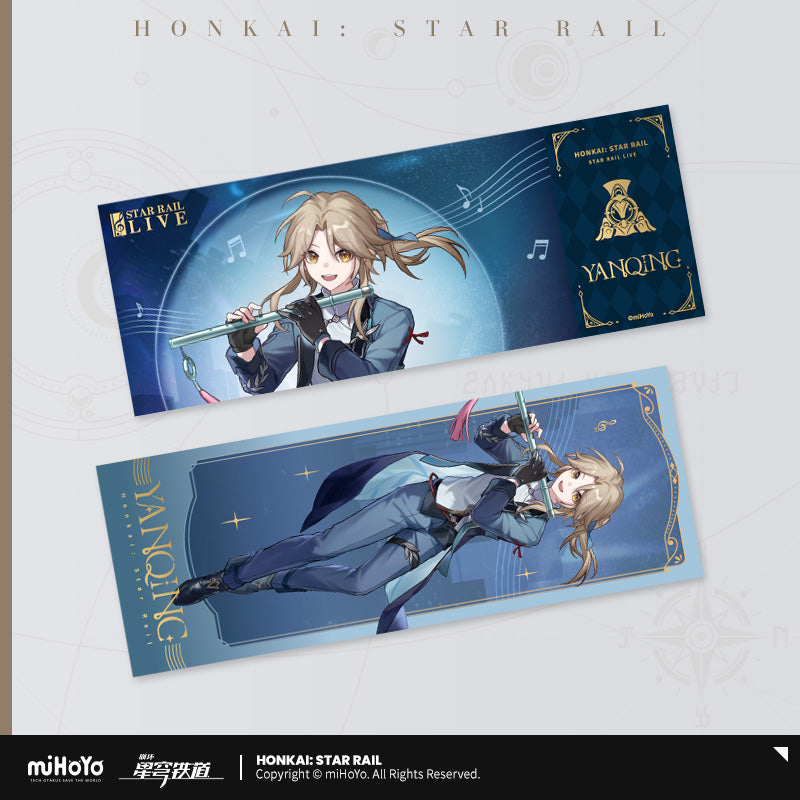 [OFFICIAL] Star Rail LIVE Series Collectable Laser Ticket - Teyvat Tavern - Genshin Impact & Honkai Star Rail Merch