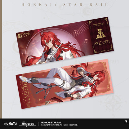 [OFFICIAL] Star Rail LIVE Series Collectable Laser Ticket - Teyvat Tavern - Genshin Impact & Honkai Star Rail Merch