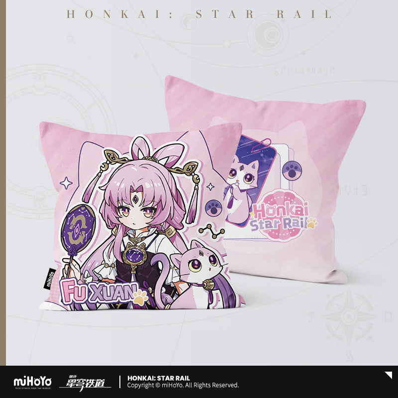 [OFFICIAL] Honkai Star Rail Little Kitten Series Character Square Throw Pillow - Teyvat Tavern - Genshin Impact & Honkai Star Rail & 3Z Merch