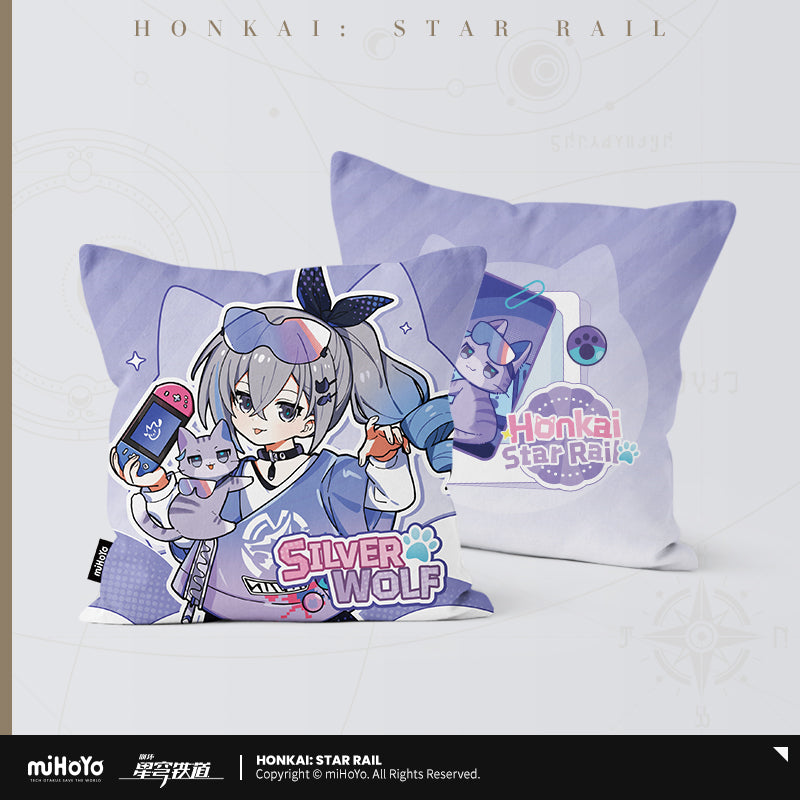 [OFFICIAL] Honkai Star Rail Little Kitten Series Character Square Throw Pillow - Teyvat Tavern - Genshin Impact & Honkai Star Rail & 3Z Merch