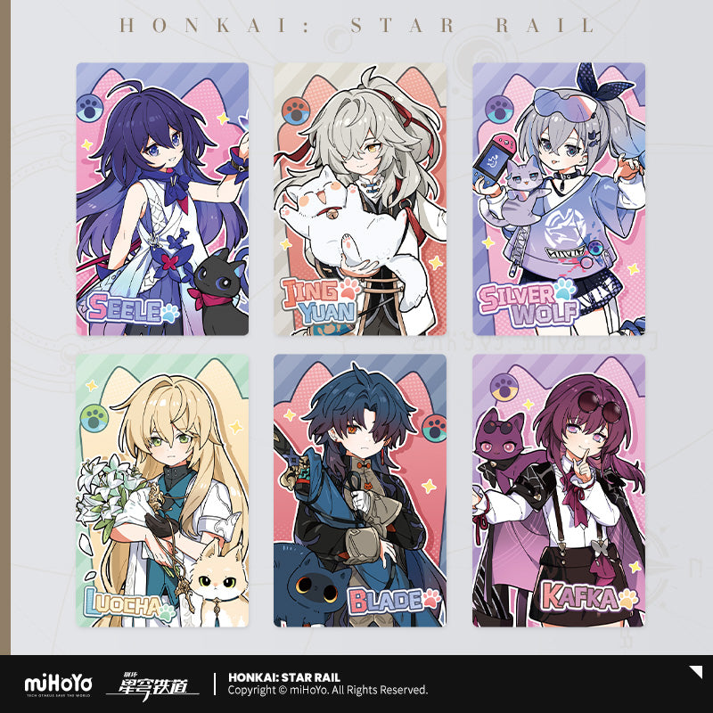 [OFFICIAL] Honkai Star Rail Little Kitten Series Collectable Laser Ticket - Teyvat Tavern - Genshin Impact & Honkai Star Rail Merch