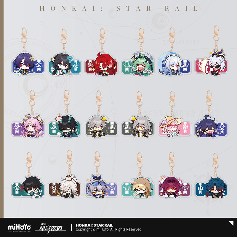 [OFFICIAL] Pom-Pom's Exhibition Hall Character Acrylic Keychain - Teyvat Tavern - Genshin Impact & Honkai Star Rail Merch