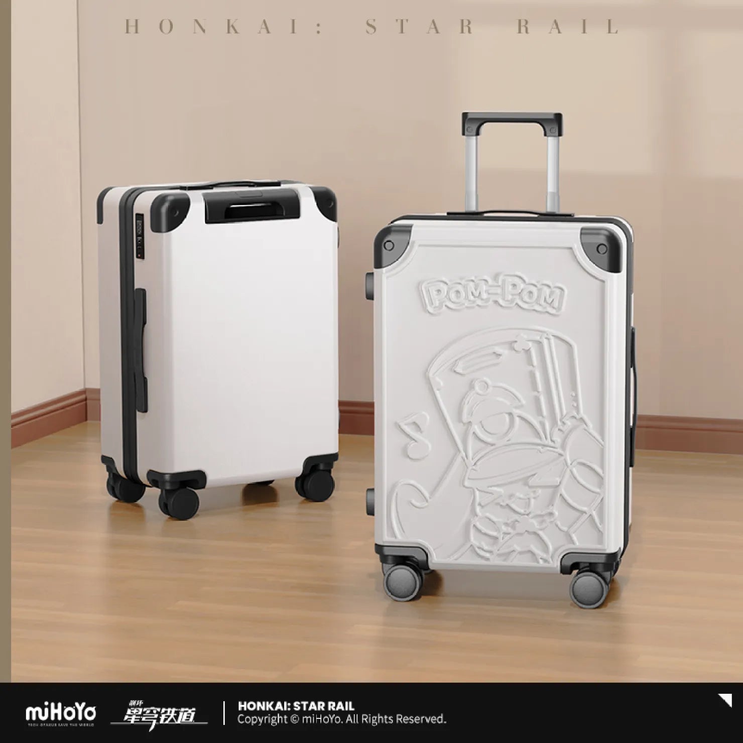 [OFFICIAL] Honkai Star Rail Transition Moment Series Pom-Pom 20" Suitcase - Teyvat Tavern - Genshin Impact & Honkai Star Rail & 3Z Merch