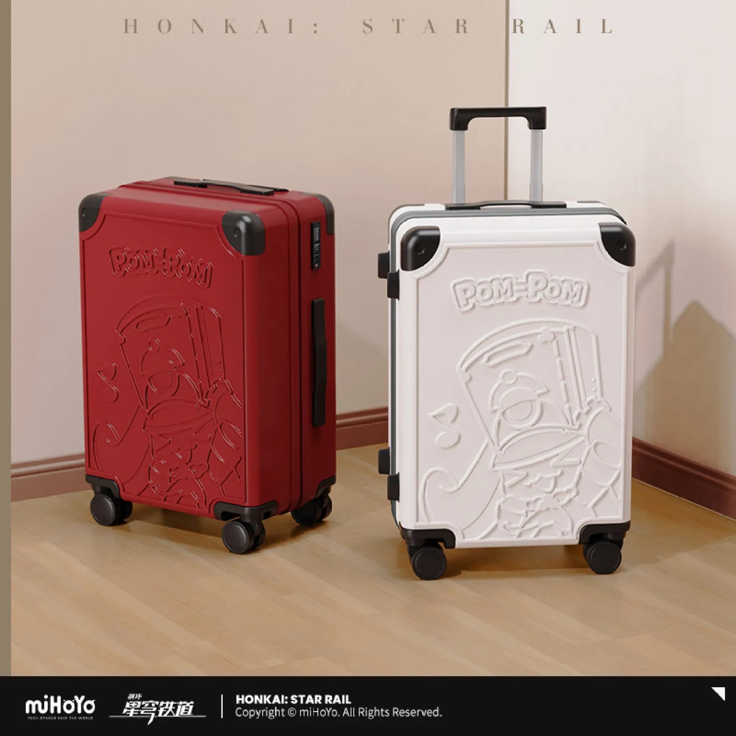 [OFFICIAL] Honkai Star Rail Transition Moment Series Pom-Pom 20" Suitcase - Teyvat Tavern - Genshin Impact & Honkai Star Rail & 3Z Merch