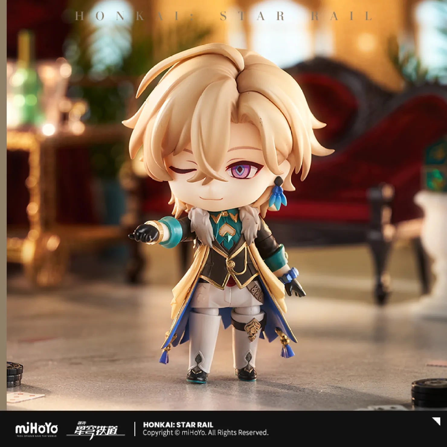 [OFFICIAL] Honkai Star Rail Aventurine Chibi Nendoroid Figure - Teyvat Tavern - Genshin Impact & Honkai Star Rail Merch