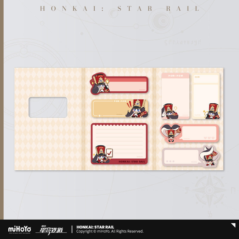 Honkai Star Rail Official Merch Pom-Pom's Exhibition Hall Sticky Notes